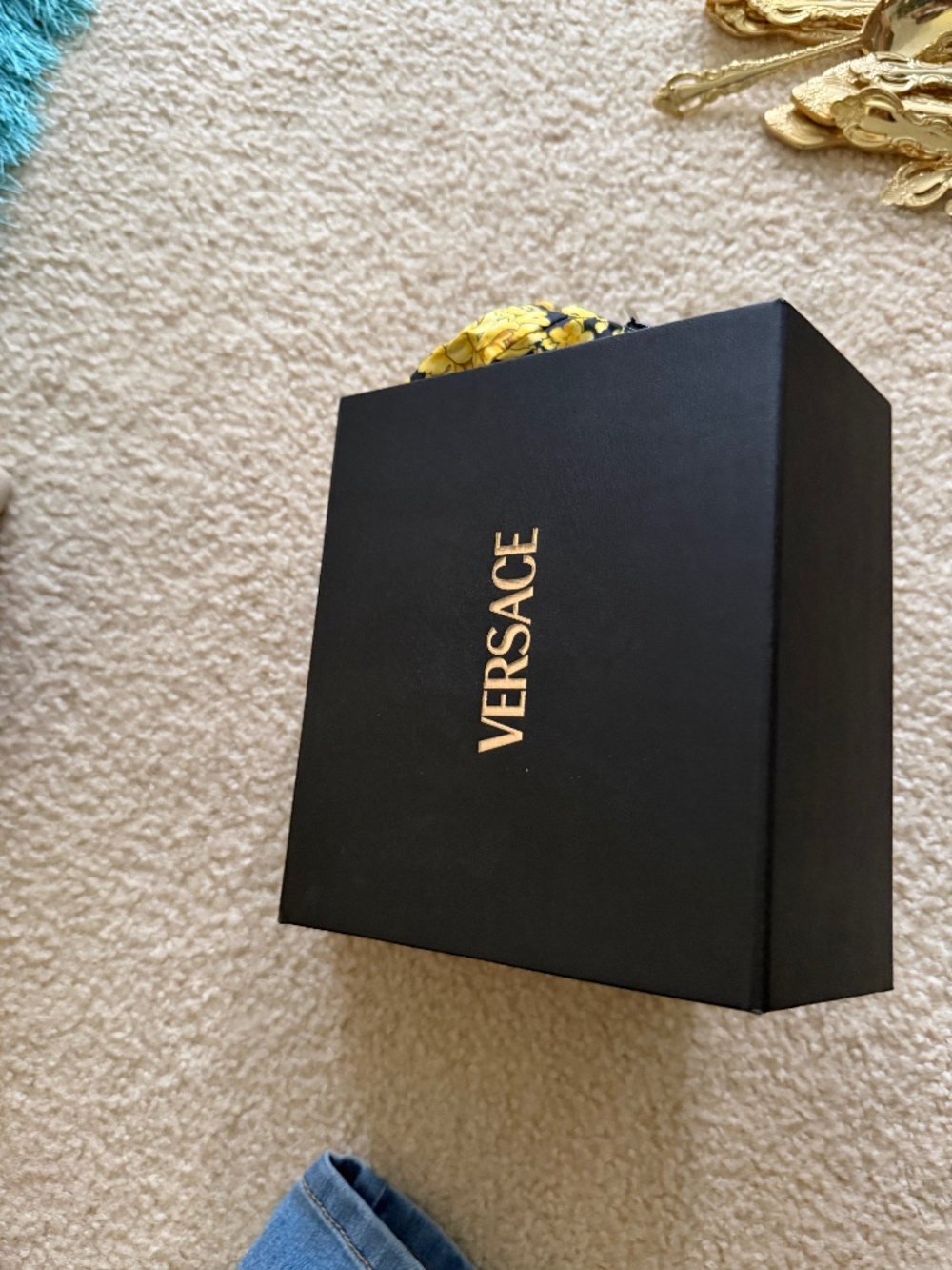 Toddler/kids Versace Espardilles print hooded jumpsuit and matching shoes